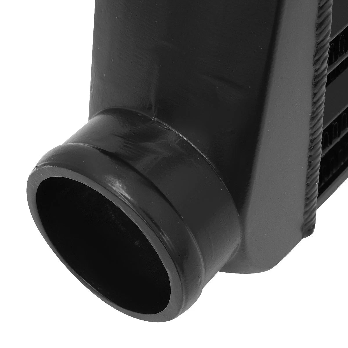 Universal Black Aluminum Tube & Fin Racing FMIC Turbo Intercooler (27.675x8.5x2.75)