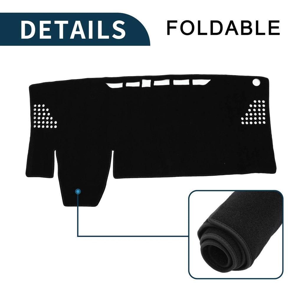 Dashboard Cover Mat for Toyota Voxy Noah (2022–2024) with Sticker Black