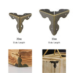 Set of 4 Iron Antique Bronze Corner Protector Guards for Furniture