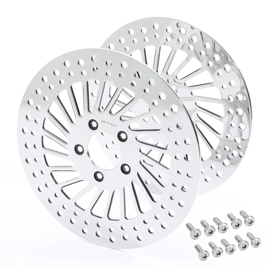 11.5" Front Brake Rotors & Bolts for Harley Touring Softail Sportster (2000–2023)