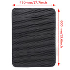 60X45 Black Cat Litter Mat Double Layer Trapper Pad EVA Foam Rubber