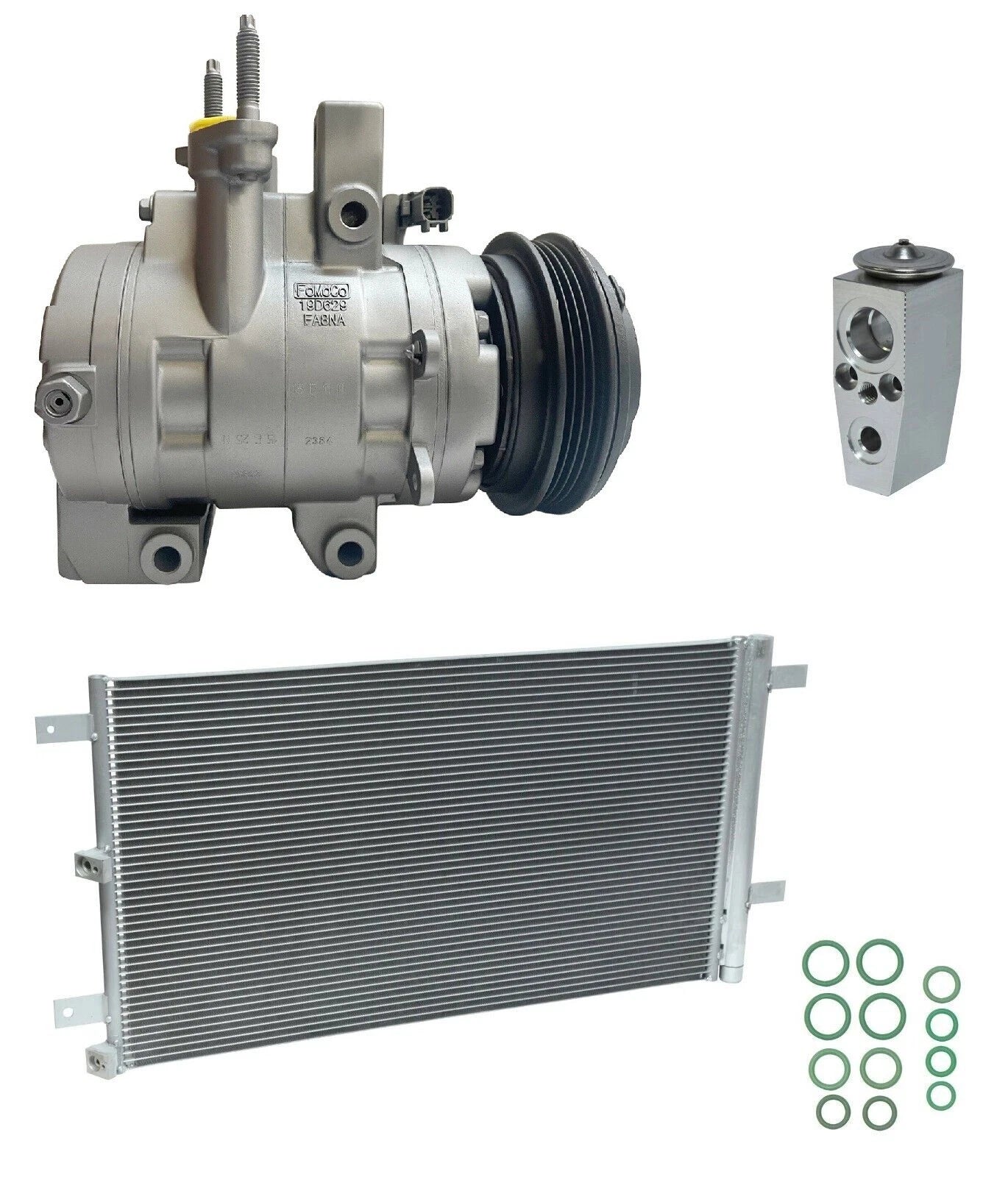 AC Compressor Kit With Condenser for Ford F-150 5.0L (2017–2019)