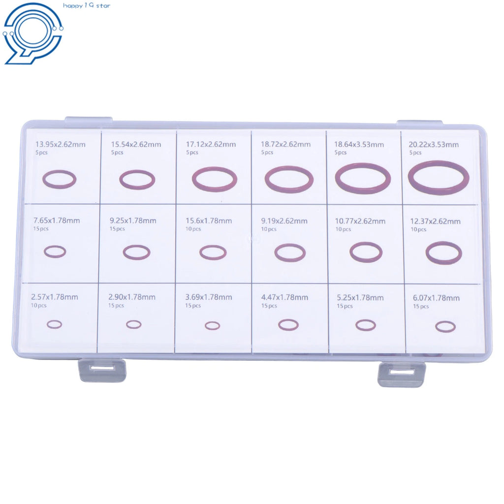 180 Pcs FKM O-Ring Kit for High Heat Applications