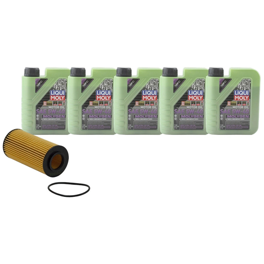 5L Liqui Moly Molygen 5W-40 Engine Oil Change Kit for Audi A6, VW Beetle (2010–2023)