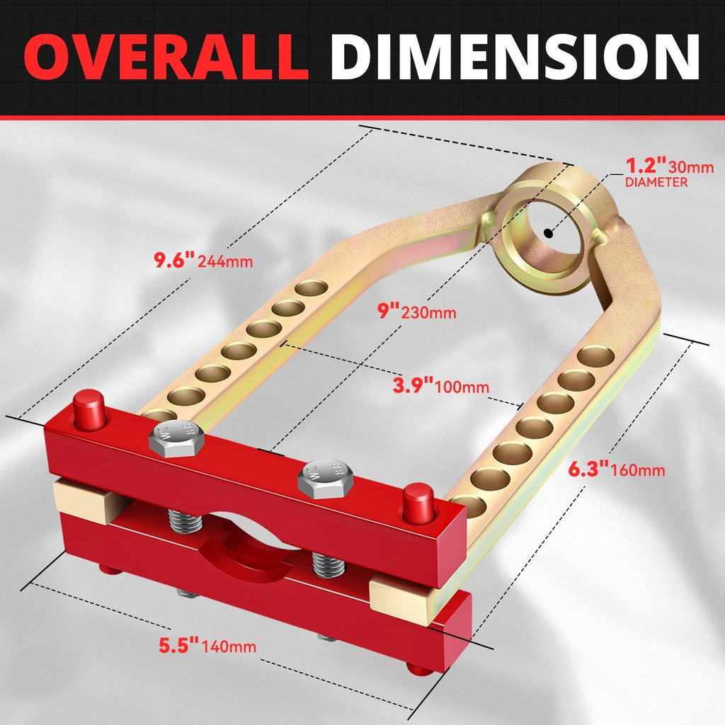 CV U-Joint Puller for Red/Gold Durable 9 Holes Zinc-Plated Steel