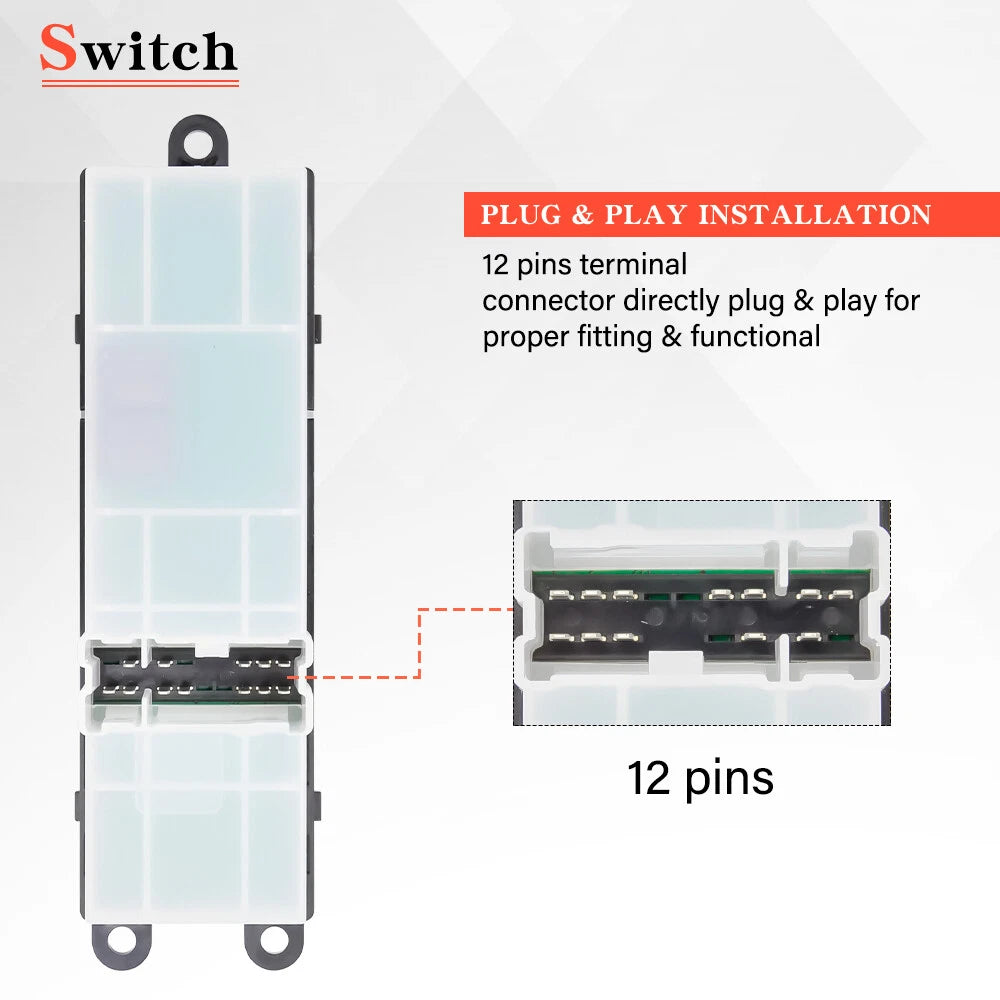 Power Window Master Control Switch for Nissan Frontier Crew Cab (2007–2019)