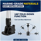 Stern Light Anchor Light for Boat 10.5" Fold Down Masthead All Round