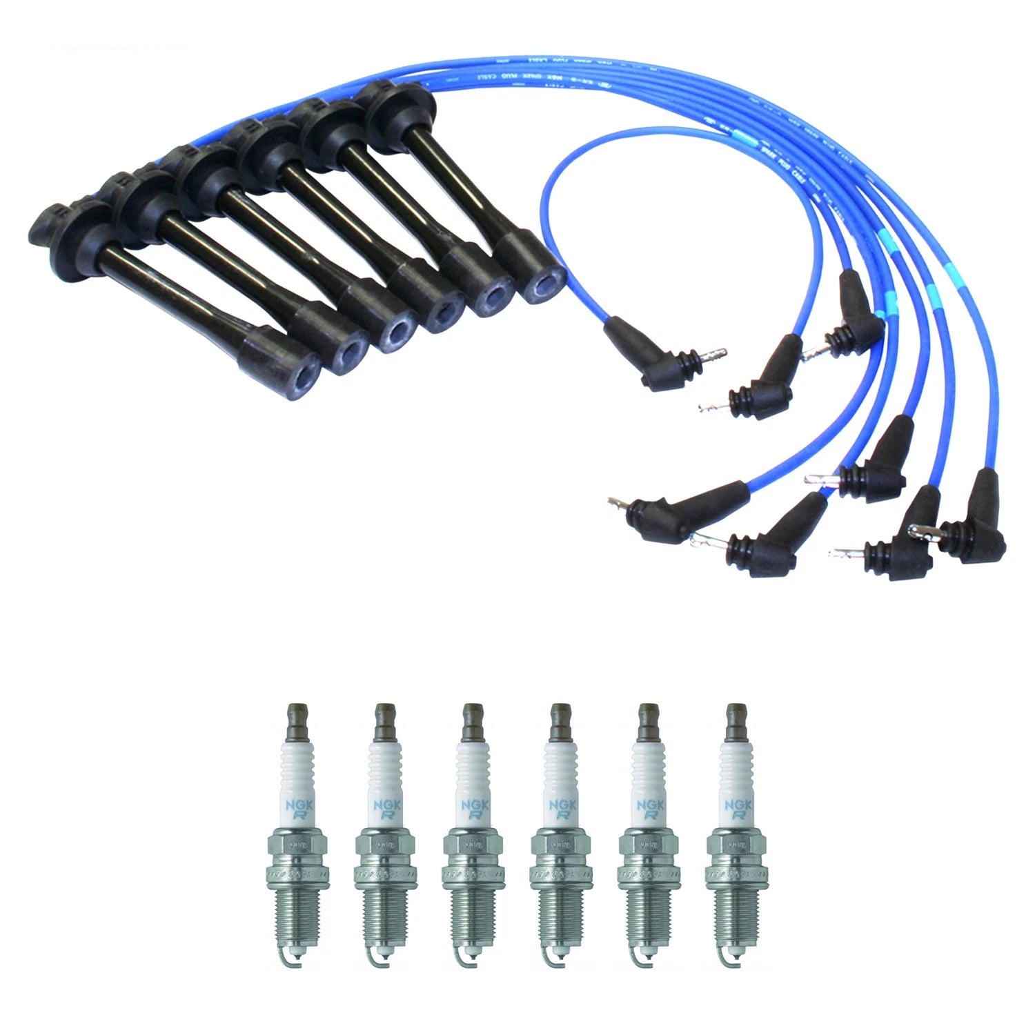 NGK 5mm Wire Set 6 Platinum Spark Plugs for Camry ES300 (1992–1993)
