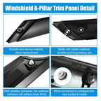 Windshield A Pillar Trim for Hyundai Veloster 2012-2017 2 x Left Right