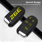 Silicone Remote Key Chain Shell Cover for Jeep Chrysler Dodge (2014-2024)