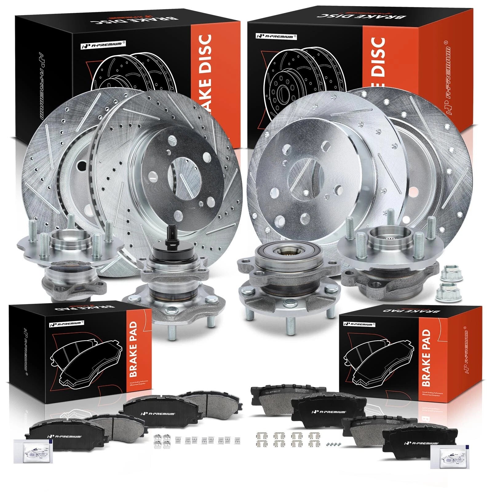 Front & Rear Drilled Rotors for Toyota (2012-2018)