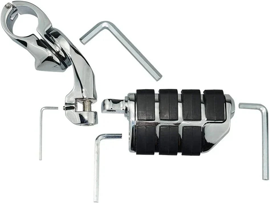 1.25" Adjustable Foot Pegs for Honda, Kawasaki, Suzuki, Yamaha, Harley