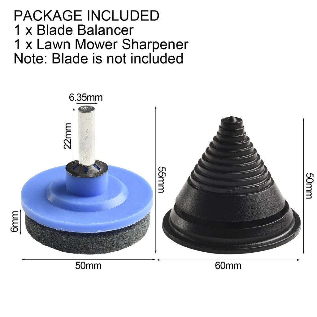 Set of 2 Mower Blade Balancer Sharpeners for Lawn Mower Tractor