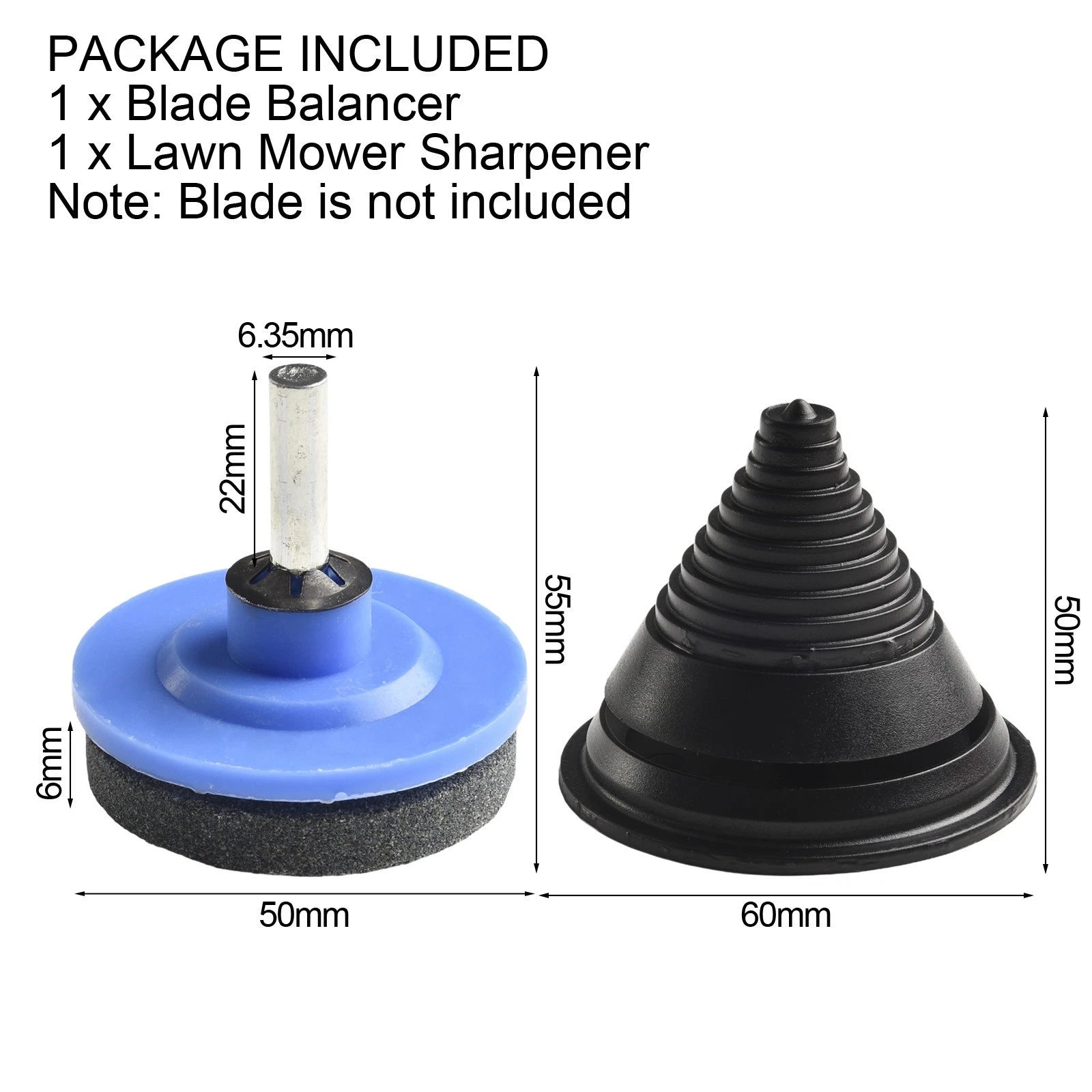 Set of 2 Mower Blade Balancer Sharpeners for Lawn Mower Tractor