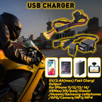 Waterproof SAE to USB Charger Adapter Inline Fuse Cable for PH H