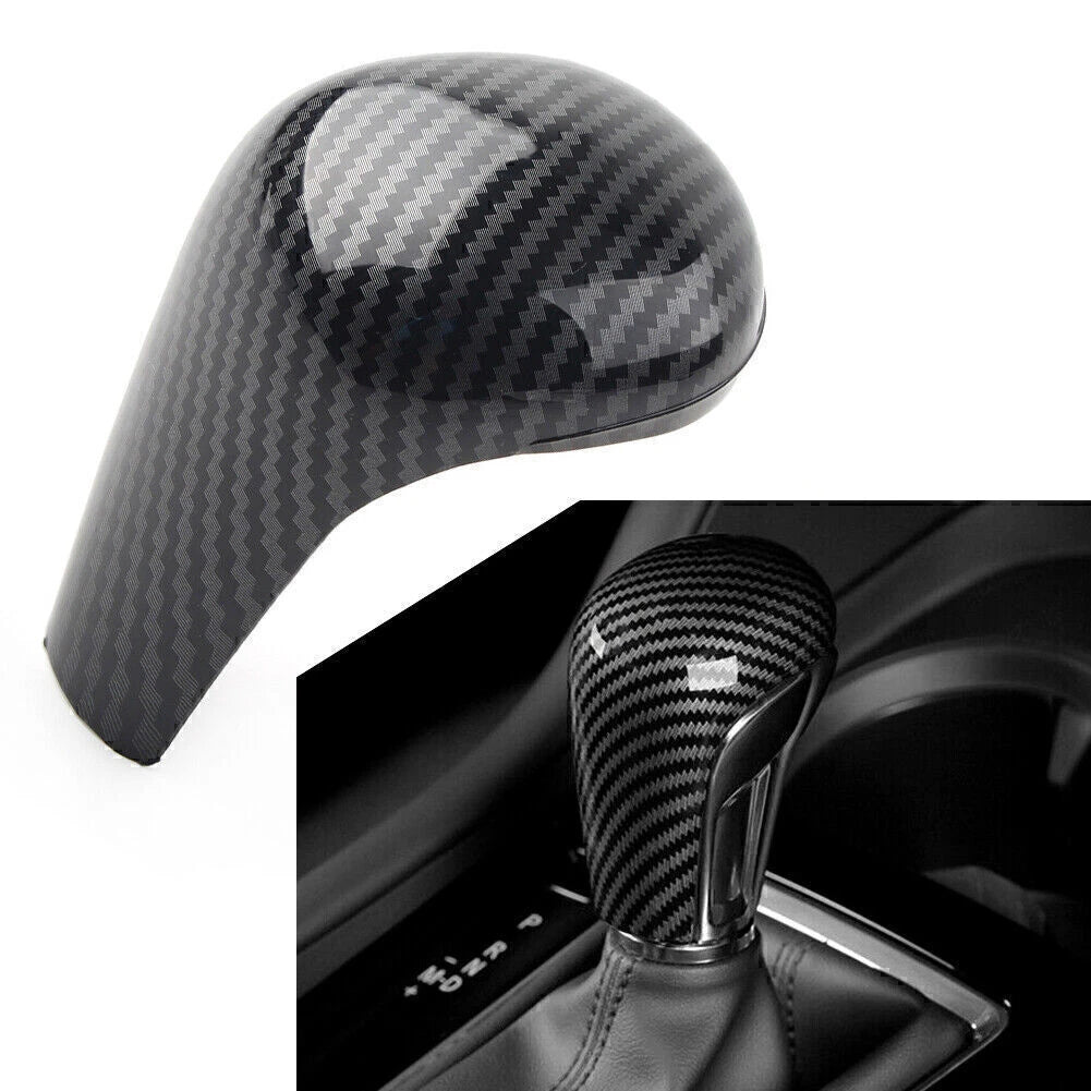 Carbon Fiber Gear Shift Knob Cover Trim for Mazda 3 Axela (2020–2021)