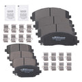 Front & Rear Brake Pads Kit for Dodge Grand Caravan/Journey (2012–2020) P1589 P1596