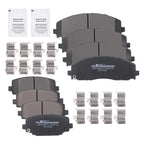 Front & Rear Brake Pads Kit for Dodge Grand Caravan/Journey (2012–2020) P1589 P1596