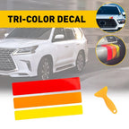 Tri-color top grille sticker for Toyota Tacoma (2016–2020)