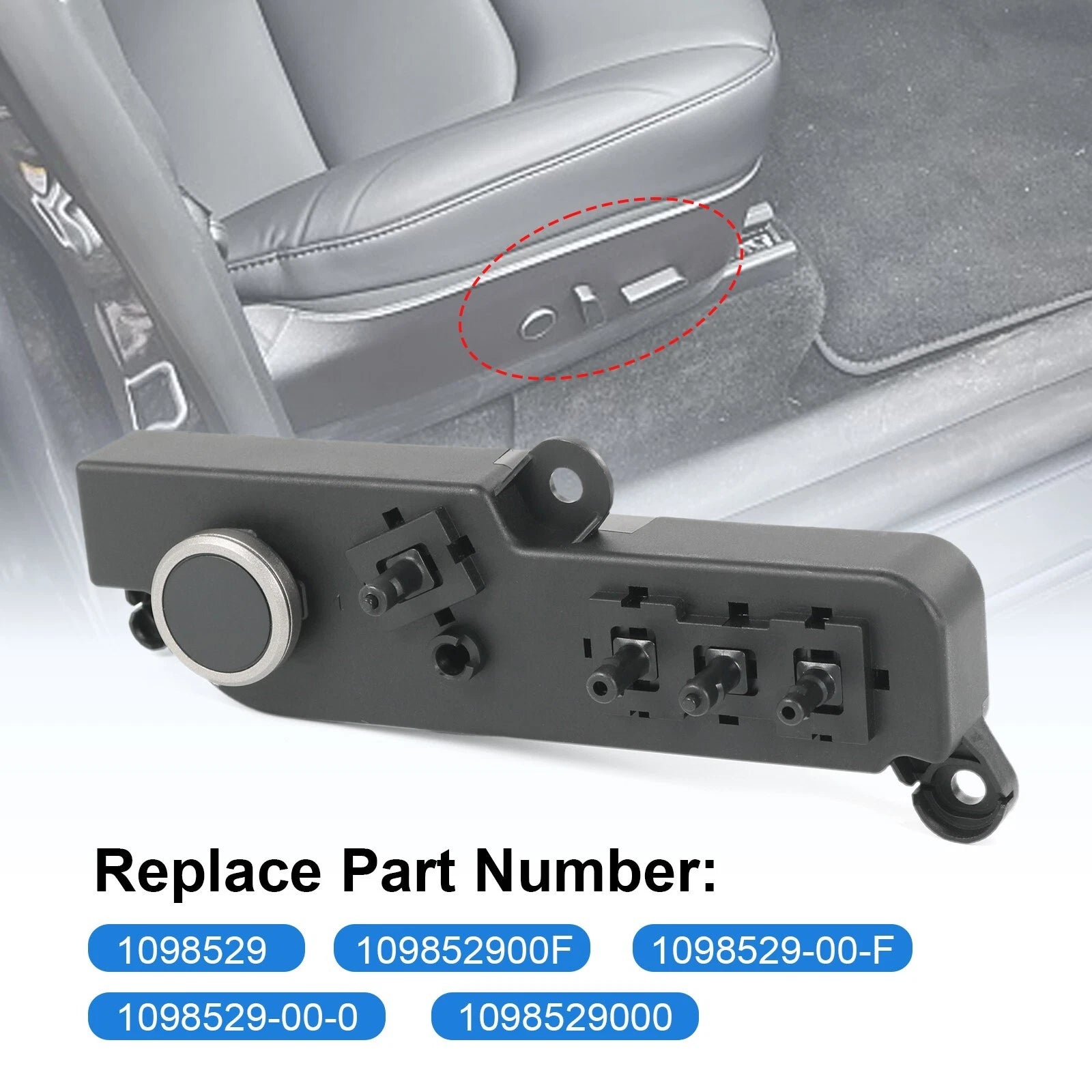 Power Seat Control Switch for Tesla Model 3/Y (2017-2022)