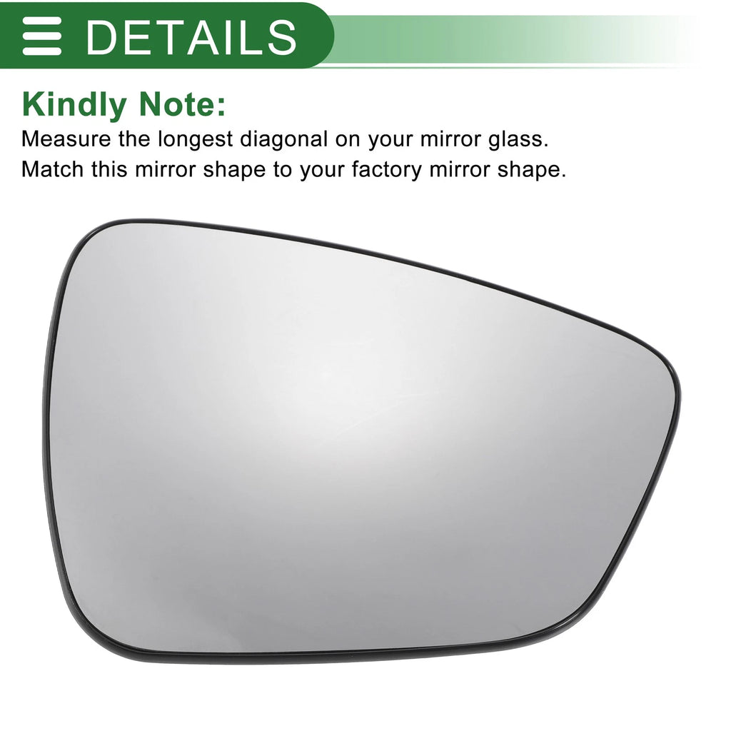 Right Side Heated Convex Mirror Glass for Ford Kuga (2019–2023)