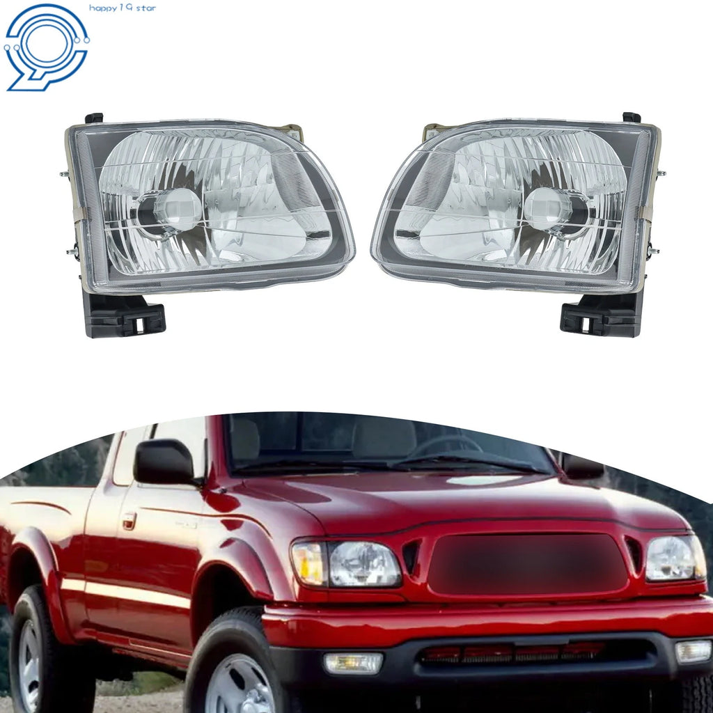 Headlight Assembly Set for Toyota Tacoma (2001–2004) Left + Right Side