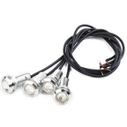 4X Round LED Stern Lights for Marine Boat (Waterproof, Blue)