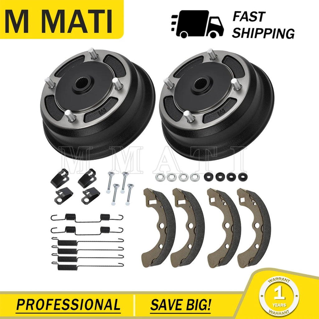 Rear Brake Drums & Shoes for Kawasaki Mule 3010 (2001–2008)