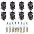 Set of 8 Ignition Coils & Spark Plugs for Sierra 2500 V8 (Denso, Bosch)