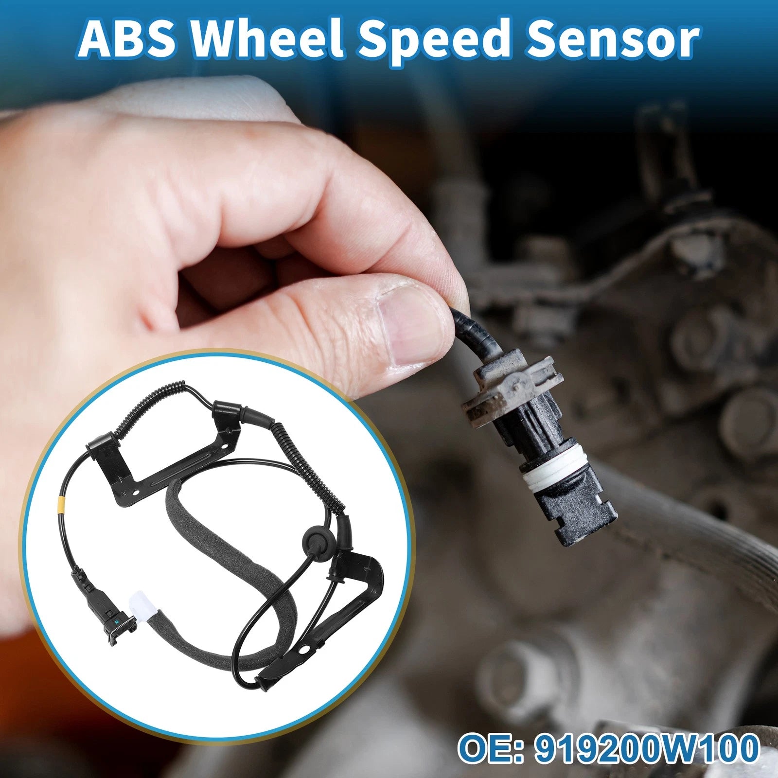 ABS Wheel Speed Sensor No. 919200W100 for Hyundai Santa Fe (FWD)