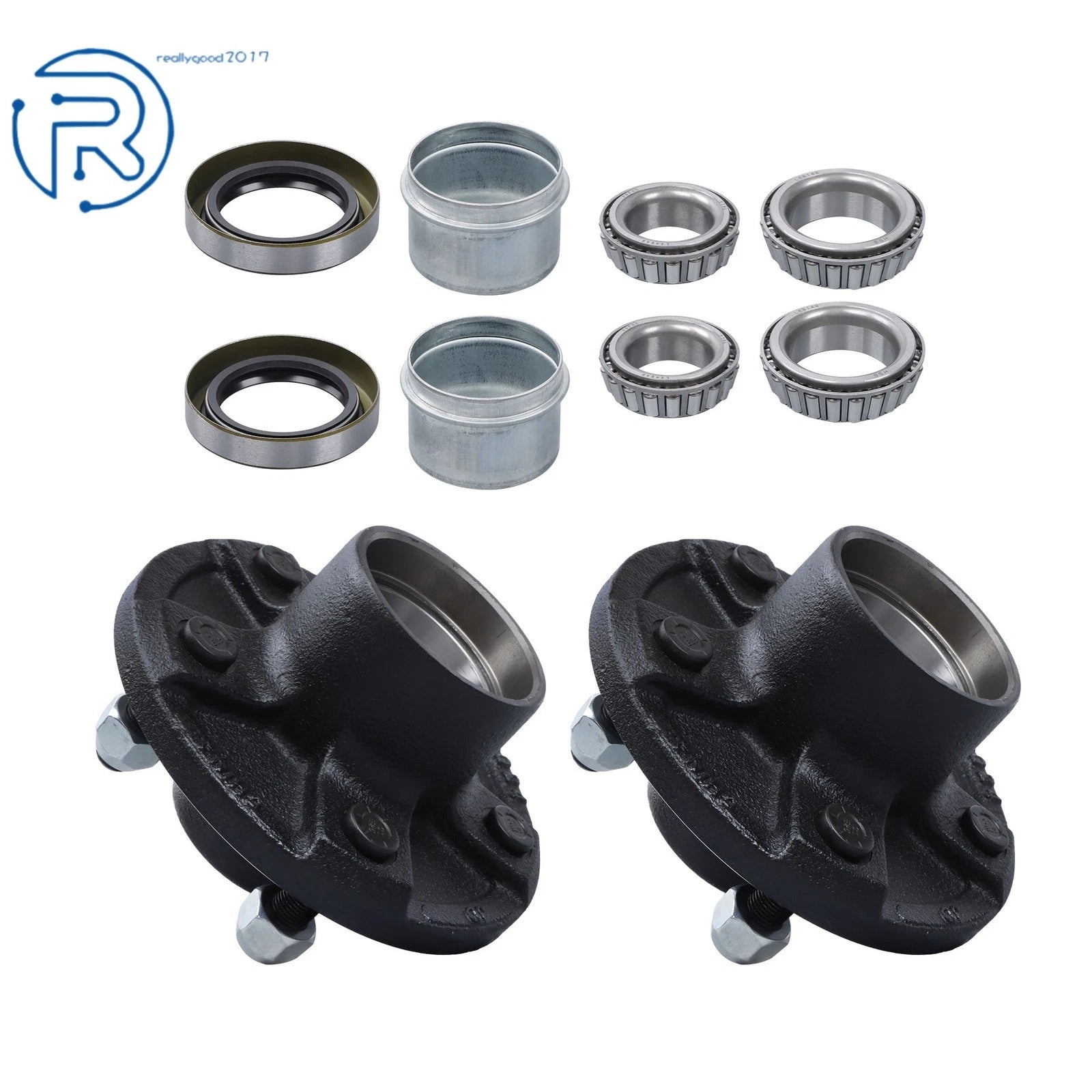 5 Lug Trailer Idler Hub Kit 5 on 4.75 for 3500 lbs Axle (#84 Spindle)