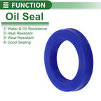 Set of 5 Oil Seal Rotary Shaft Seal 40x60x10mm High Pressure TPU