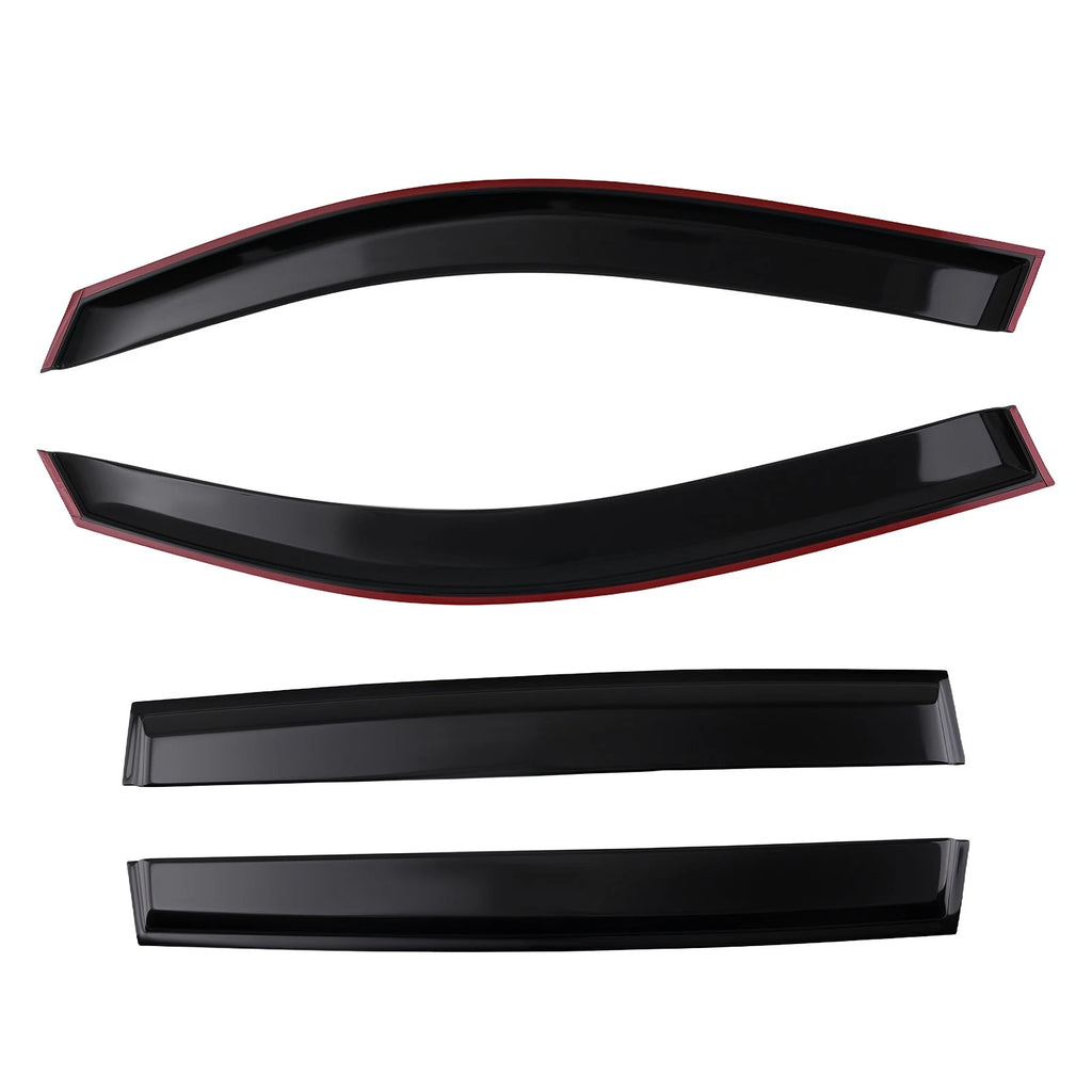Rain Guard Window Visor Set of 4 for Subaru Forester (2019–2024) Black