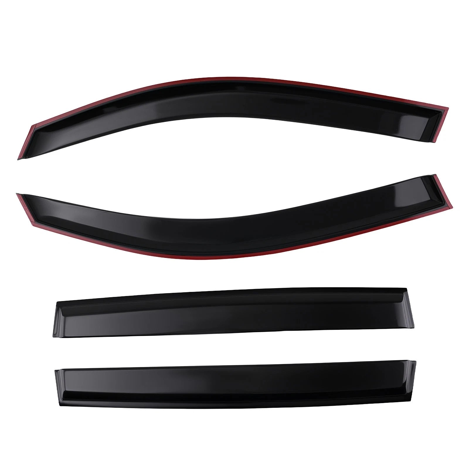 Rain Guard Window Visor Set of 4 for Subaru Forester (2019–2024) Black