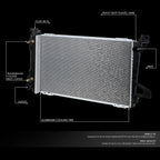 Aluminum Core Radiator for Ford F150/F250/F350/Bronco (1985–1997) DPI 1453