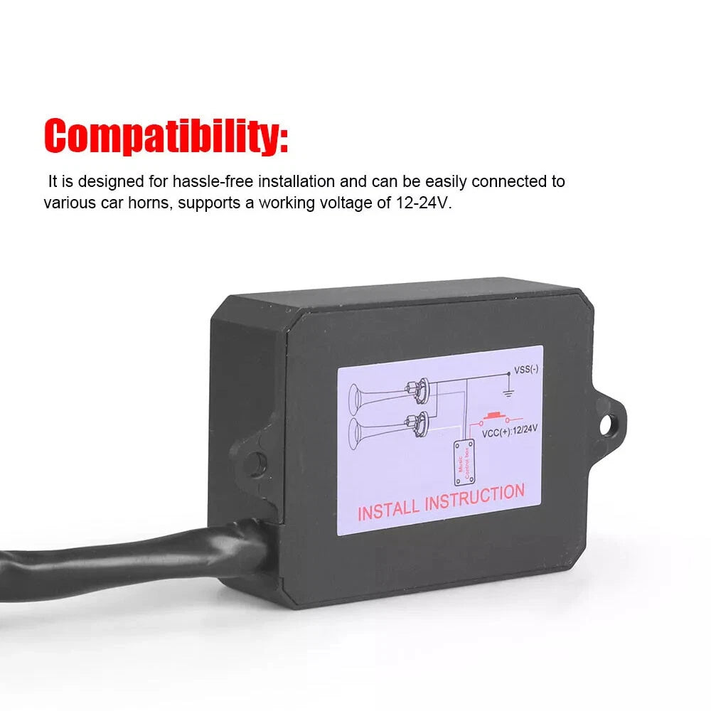 Pro Music Rapid Horn Relay Controller for Car Boat 12-24V
