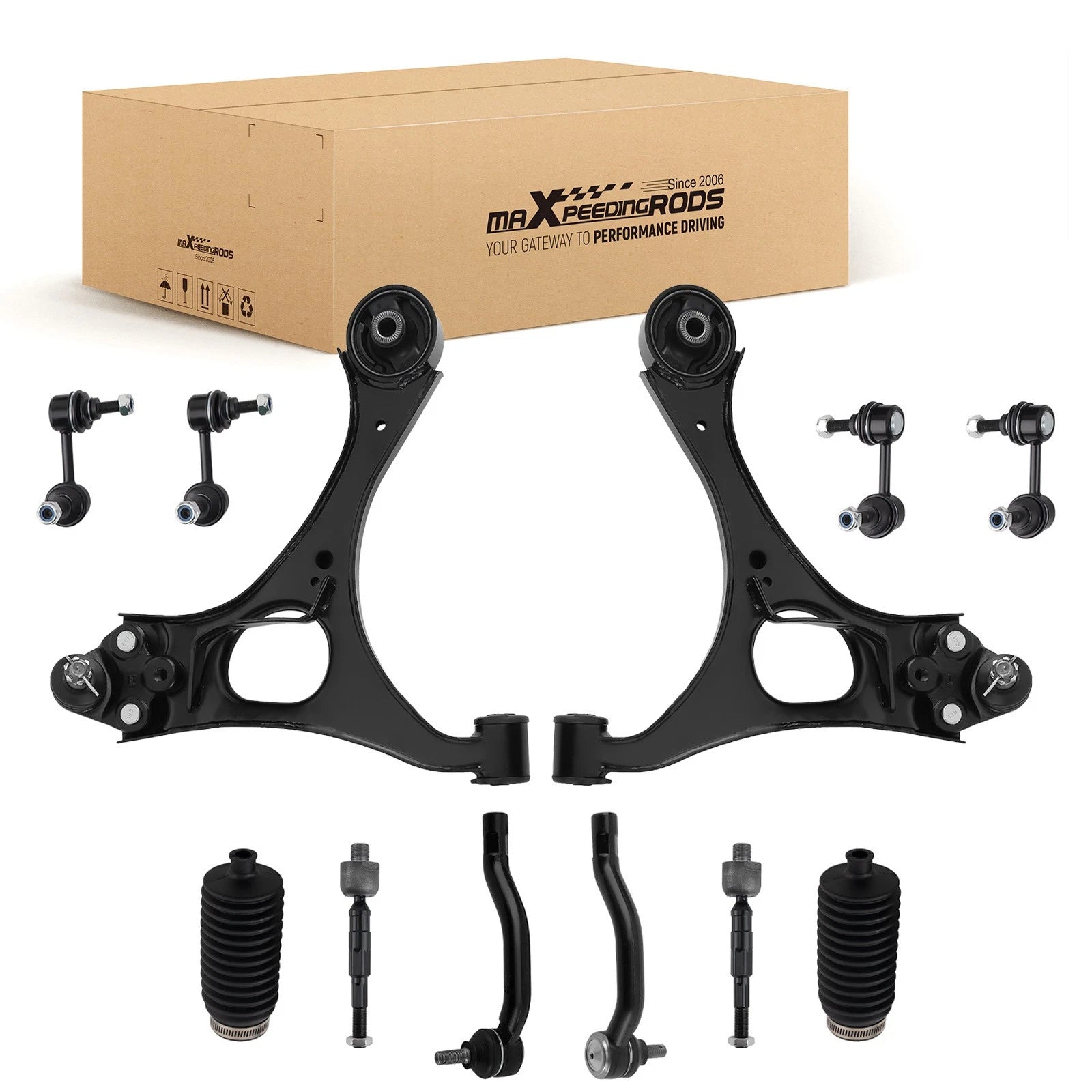 Set of 14 Front Suspension Lower Control Arms w/Ball Joint for Honda Civic (2006–2011)