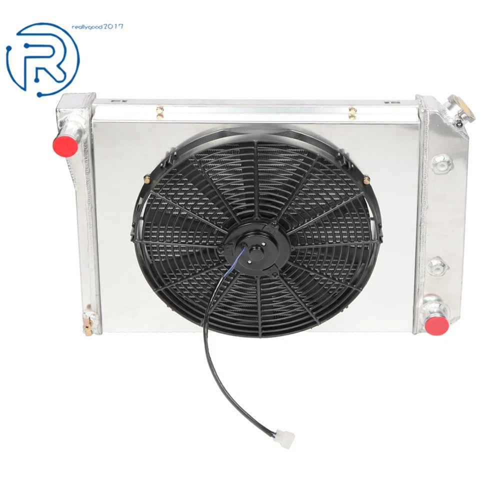 3 Row Aluminum Radiator Shroud Fan for Chevy Nova/El Camino (1968–1987)