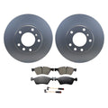 Front Rotors & Akebono EURO Ceramic Brake Pads Kit for Mercedes W463 G55 AMG (2002–2018)