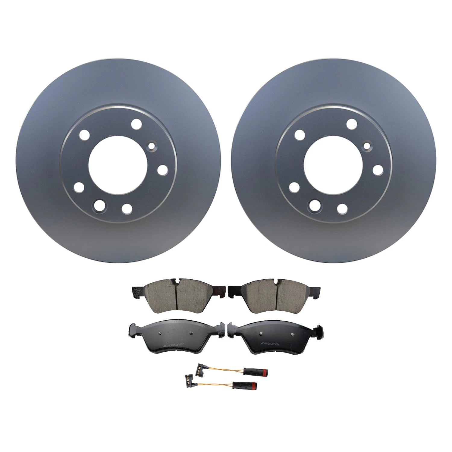 Front Rotors & Akebono EURO Ceramic Brake Pads Kit for Mercedes W463 G55 AMG (2002–2018)