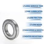 Deep Groove Ball Bearing 6216ZZ for Scooter Skateboard Wheel (P5)