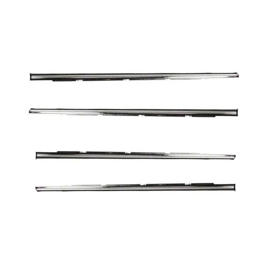 Weatherstrip Door Belt Chrome Set 4 Fits Honda Civic EG 4D Sedan 1992-95 D06