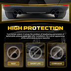 2.5" Inlet 7" Outlet 8.5" Length Stainless Steel Muffler Exhaust Tip