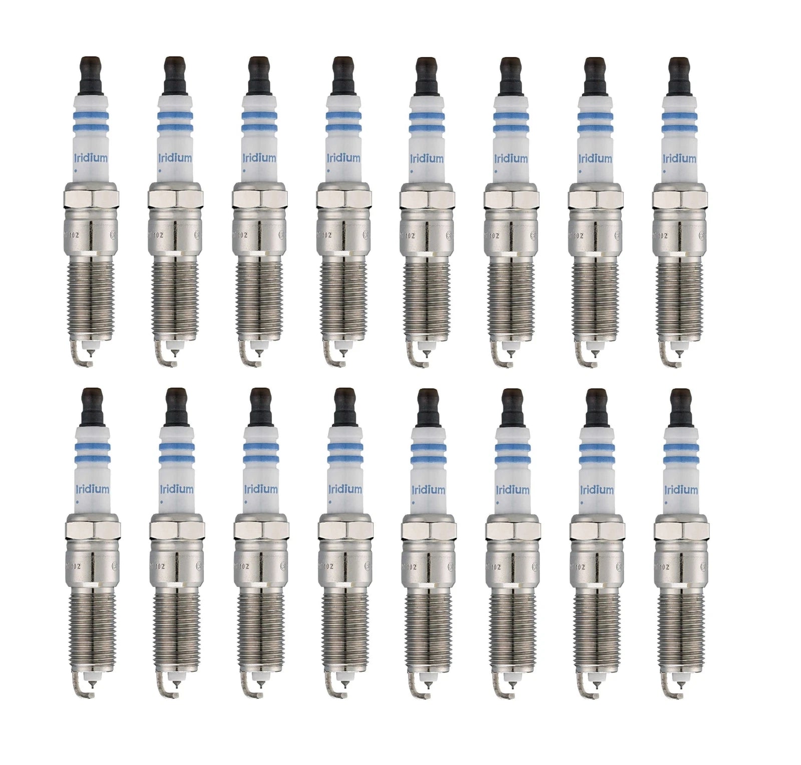 Set of 16 Bosch OE Fine Wire Iridium Spark Plugs for (9654)