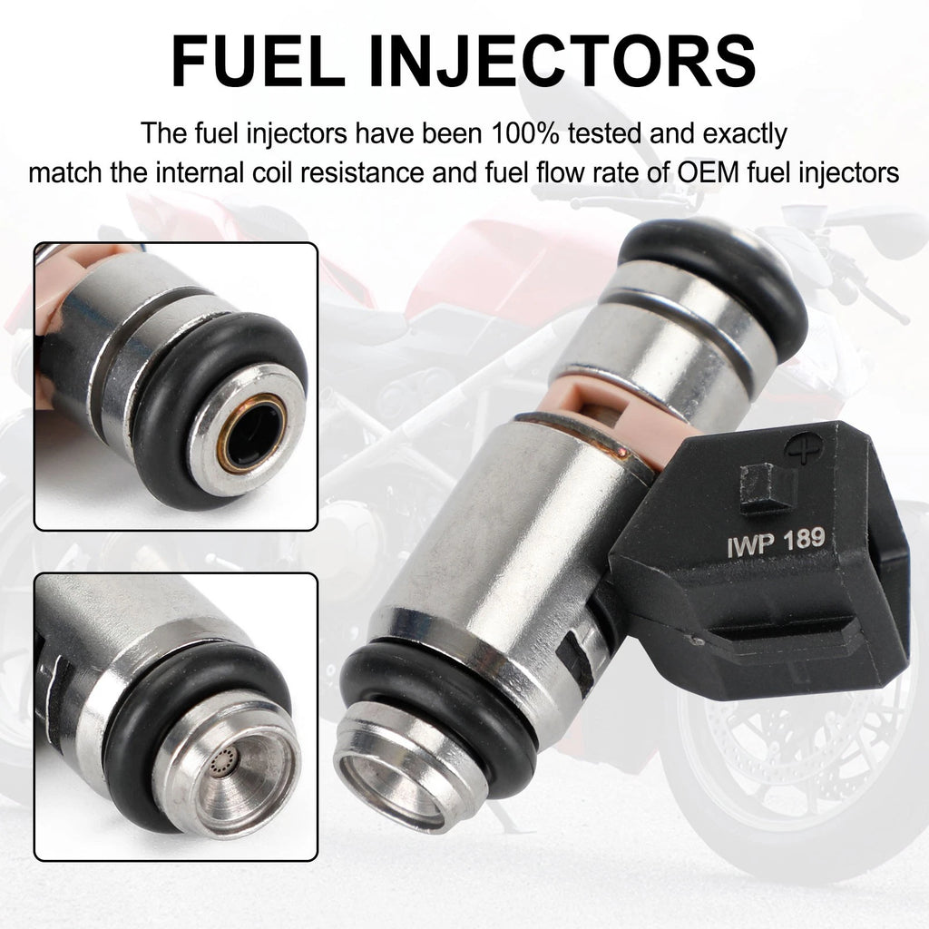 Fuel Injector IWP-189 for Ducati 848 1098 1198 Monster Streetfighter (2008–2015)