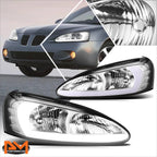 3D LED Tube DRL Headlights Assembly for Pontiac Grand Prix (2004–2008)