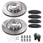 Front Brake Rotors and Pads Kit for Lexus NX300h (2015–2021) RX350 (2010–2015) D1324