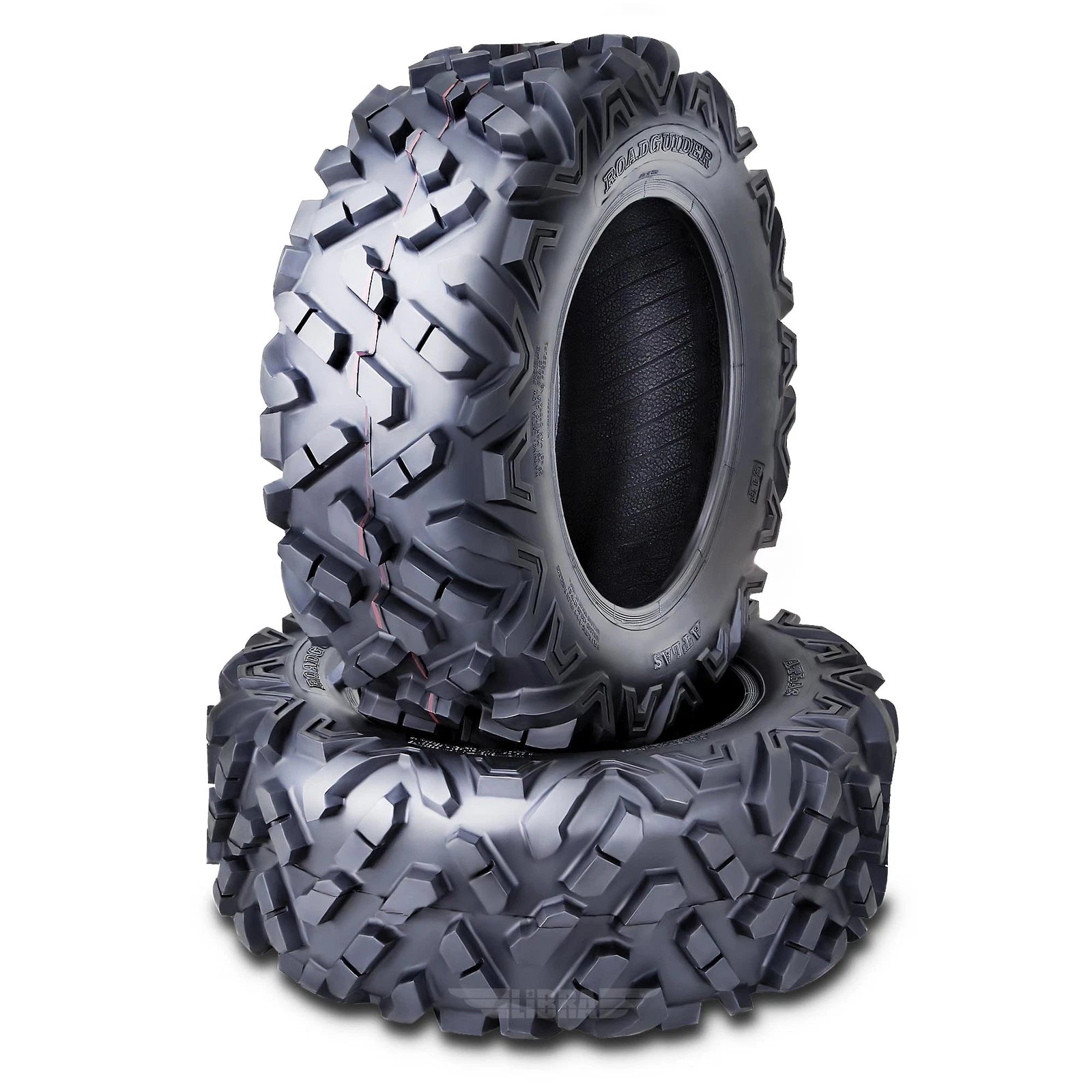 Set of 2 Roadguider UTV ATV Tires 25x10-12 25x10x12 25x10.00-12 6PR