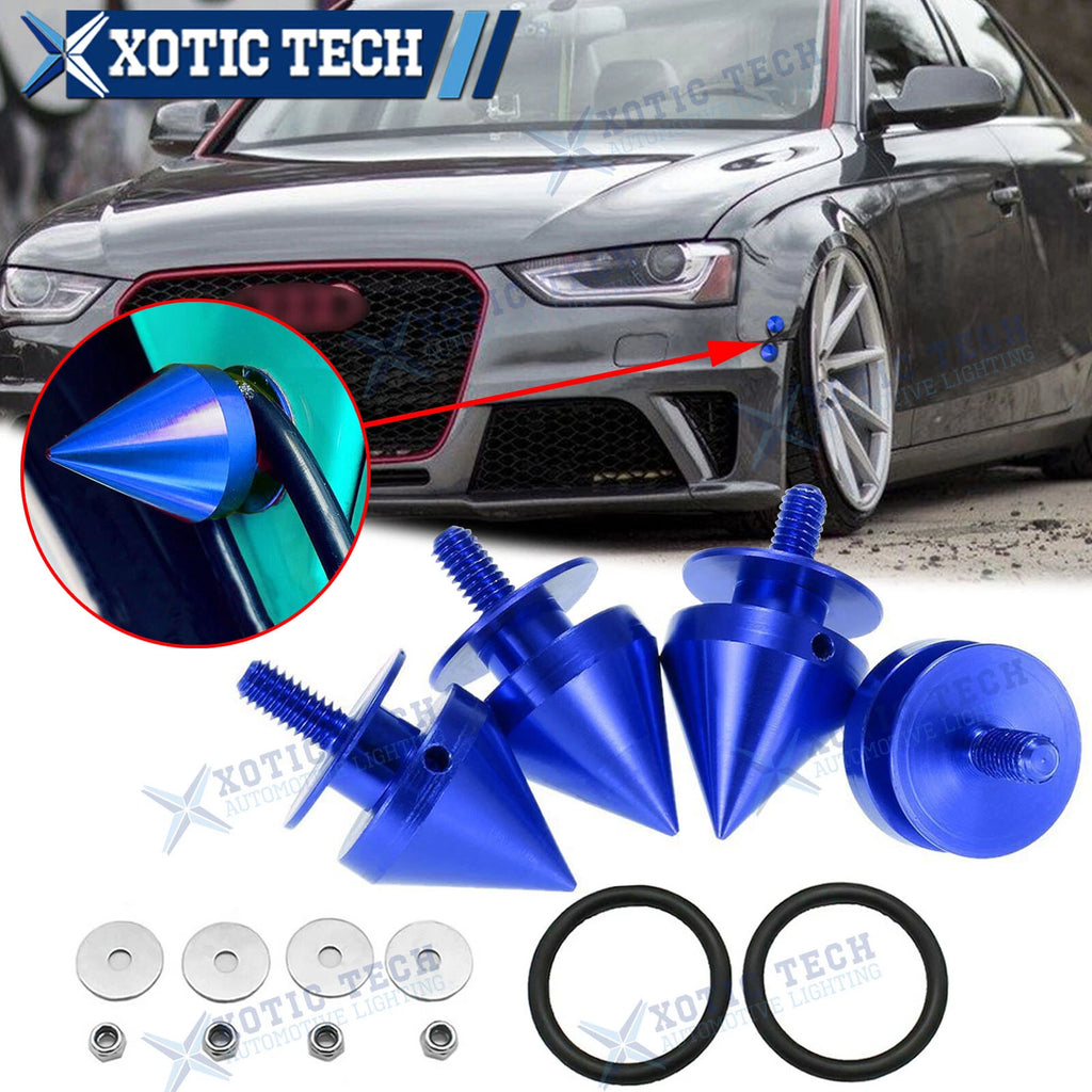 Blue Spike Quick Release Fasteners 4pcs for Audi A4 A5 A6 (2009–2011)