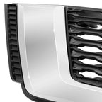 Front Grille for Nissan Rogue SL/SV (2017–2018) w/Badge Slot, No Camera Holes